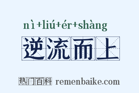 逆流而上是什么意思的图片